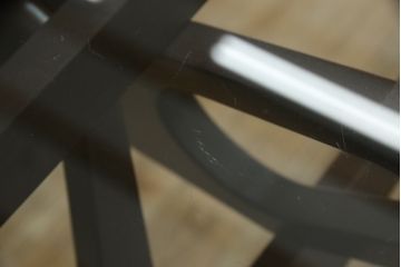 希少!　中古　美品　イタリア　ザノッタ(zanotta)　カルロ・モリーノ(Carlo Mollino)　レアレ(Reale)　芸術的な脚部が美しいダイニングテーブル(4人掛け、6人掛け)(定価約66万円)(R-061526)