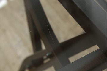 希少!　中古　美品　イタリア　ザノッタ(zanotta)　カルロ・モリーノ(Carlo Mollino)　レアレ(Reale)　芸術的な脚部が美しいダイニングテーブル(4人掛け、6人掛け)(定価約66万円)(R-061526)