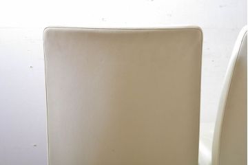 中古　美品　イタリア家具　Poltrona Frau(ポルトローナフラウ)　SEDIA LIZ(セディアリッツ)　スタイリッシュな空間を演出するダイニングチェア2脚セット(椅子、イス、チェア)(定価2脚で約29万円)(R-061528)