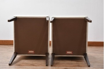 中古　美品　イタリア家具　Poltrona Frau(ポルトローナフラウ)　SEDIA LIZ(セディアリッツ)　スタイリッシュな空間を演出するダイニングチェア2脚セット　セット定価約29万円　(R-061528)