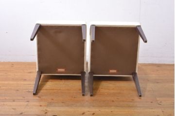 中古　美品　イタリア家具　Poltrona Frau(ポルトローナフラウ)　SEDIA LIZ(セディアリッツ)　スタイリッシュな空間を演出するダイニングチェア2脚セット(椅子、イス、チェア)(定価2脚で約29万円バラ売り可能、)(R-061529)