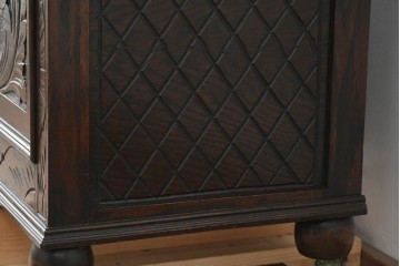 イギリスアンティーク　オーク材　色々な使い方を楽しめるモンクスベンチ　(R-061530)