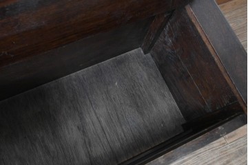 イギリスアンティーク　オーク材　色々な使い方を楽しめるモンクスベンチ　(R-061530)