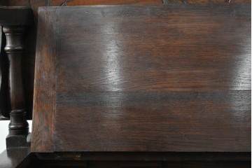 イギリスアンティーク　オーク材　色々な使い方を楽しめるモンクスベンチ　(R-061530)