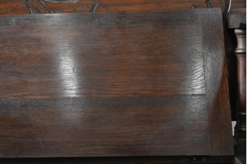 イギリスアンティーク　オーク材　色々な使い方を楽しめるモンクスベンチ　(R-061530)