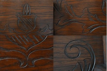 イギリスアンティーク　オーク材　色々な使い方を楽しめるモンクスベンチ　(R-061530)