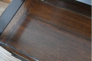 イギリスアンティーク　オーク材　色々な使い方を楽しめるモンクスベンチ　(R-061530)