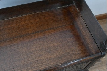 イギリスアンティーク　オーク材　色々な使い方を楽しめるモンクスベンチ　(R-061530)