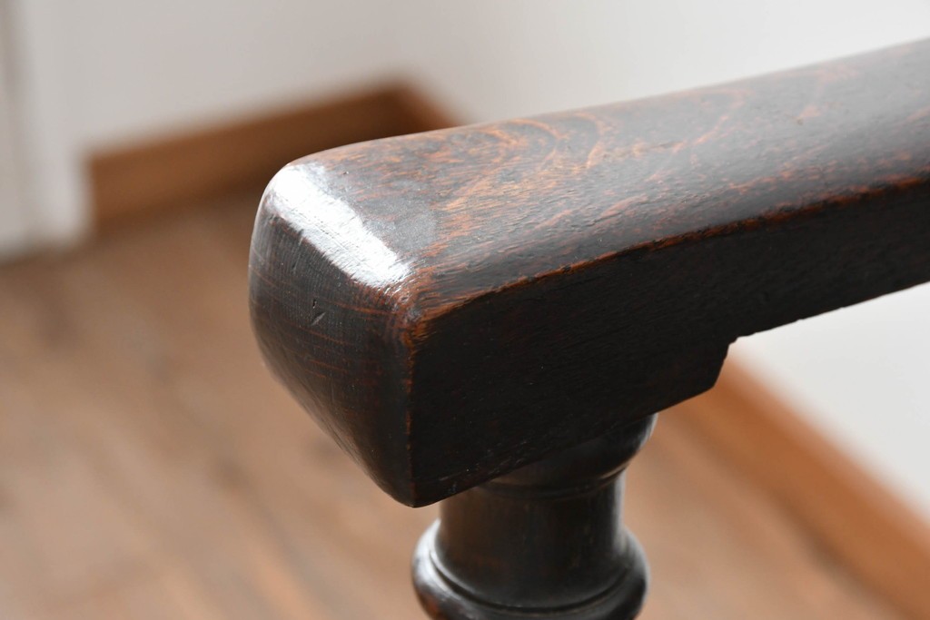 イギリスアンティーク　オーク材　色々な使い方を楽しめるモンクスベンチ　(R-061530)