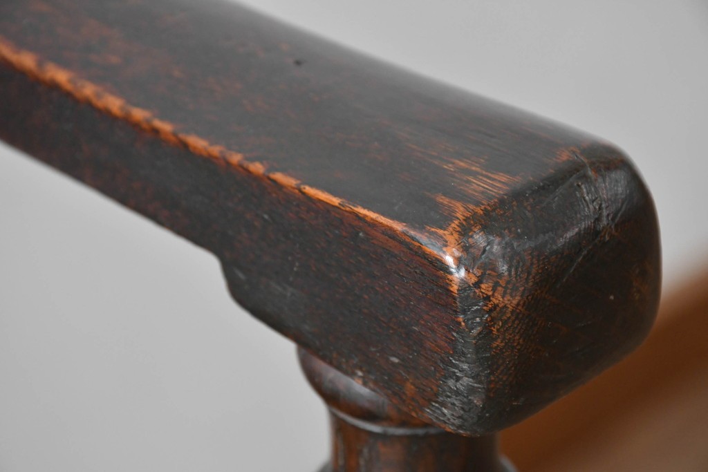 イギリスアンティーク　オーク材　色々な使い方を楽しめるモンクスベンチ　(R-061530)