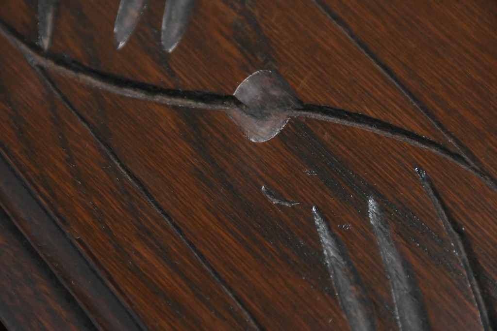 イギリスアンティーク　オーク材　色々な使い方を楽しめるモンクスベンチ　(R-061530)