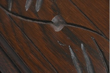 イギリスアンティーク　オーク材　色々な使い方を楽しめるモンクスベンチ　(R-061530)