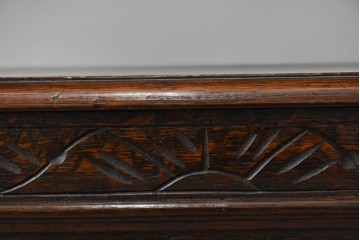 イギリスアンティーク　オーク材　色々な使い方を楽しめるモンクスベンチ　(R-061530)