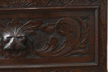 イギリスアンティーク　オーク材　色々な使い方を楽しめるモンクスベンチ　(R-061530)