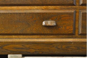 中古　秋山木工(職人堅木)　木のぬくもりを感じられるナチュラルテイストなチェスト(ローチェスト、ローボード、サイドボード、サイドチェスト、引き出し、テレビ台)(R-061535)
