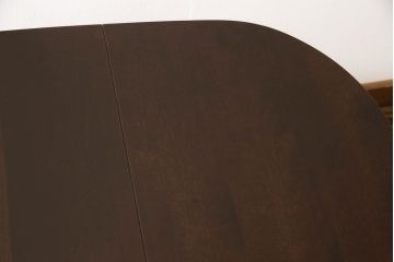 和製ビンテージ　北海道民芸家具　和モダンテイストにぴったり!!シックな雰囲気のバタフライテーブル(ダイニングテーブル、エクステンションテーブル、ヴィンテージ)(R-061538)
