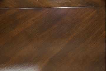 中古　美品　DREXEL HERITAGE(ドレクセルヘリテイジ)　TRYON MANOR(トライオンメナー)　マホガニー材　天板のデザインがおしゃれ!気品ある佇まいの伸長式ダイニングテーブル(エクステンションテーブル、2人掛け、4人掛け、6人掛け)(R-061544)