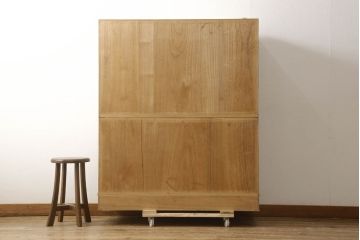 中古　シンプルなチェストに生まれ変わる加茂総桐箪笥(胴丸、桐たんす、衣装箪笥、引き出し、和タンス、バラ売り可能)(R-061546)