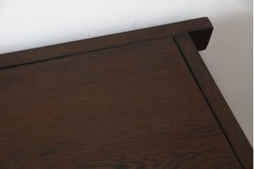 中古　鉄刀木(タガヤサン)　和モダンな雰囲気を醸し出す水屋箪笥サイドボード(キャビネット、食器棚、戸棚、収納棚)(R-061548)