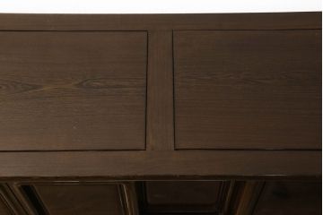 中古　鉄刀木(タガヤサン)　収納力抜群!!和室にも洋室にも合うローボード(サイドキャビネット、収納棚、戸棚)(R-061552)