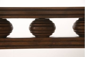 中古　美品　バロッサバレンティ(VARO,S.A. VALENTI)　細部まで凝ったデザインが魅力的なダイニングテーブル(4人掛け、6人掛け、食卓)(R-061553)