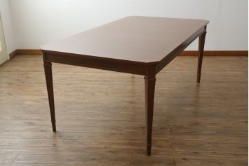 中古　DREXEL HERITAGE(ドレクセルヘリテイジ)　Triune(トライユン)　洗練された佇まいが美しいダイニングテーブル(食卓、4人掛け、6人掛け)(R-061554)