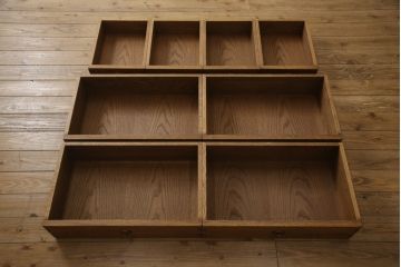 中古　希少な絶版品　水屋の匠　久遠　和モダンな空間づくりにおすすめ!総ナラ材製のチェスト(サイドボード、サイドチェスト、リビングボード)(定価約45万円)(R-061556)