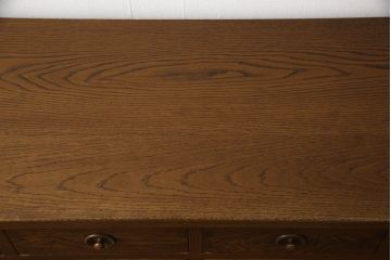 中古　希少な絶版品　水屋の匠　久遠　和モダンな空間づくりにおすすめ!総ナラ材製のチェスト(サイドボード、サイドチェスト、リビングボード)(定価約45万円)(R-061556)
