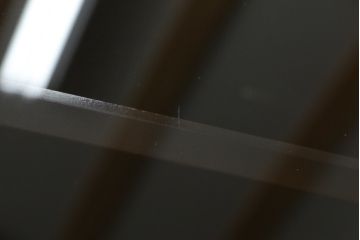 デンマークビンテージ　ローズウッド材　直線的なデザインがスタイリッシュで格好良いキャビネット(戸棚、収納棚、食器棚、飾り棚、ヴィンテージ)(R-061557)