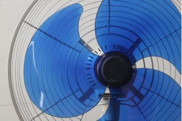 レトロ雑貨　激レア!!　松下電器産業　ナショナル扇風機　　箱付き(National、3枚羽)(R-061567)