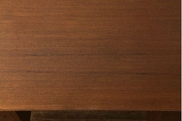 デンマークビンテージ　北欧家具　チーク材　両面使いできるパートナーデスク(両袖机、ワークデスク、オフィスデスク、在宅ワーク用、在宅用、ヴィンテージ)(R-061568)