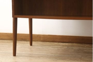 デンマークビンテージ　北欧家具　チーク材　両面使いできるパートナーデスク(両袖机、ワークデスク、オフィスデスク、在宅ワーク用、在宅用、ヴィンテージ)(R-061568)