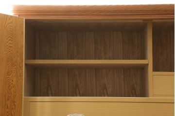 中古　民芸家具　屋久杉を贅沢に使用した木の温もりあふれる重ね箪笥(衣装箪笥、整理箪笥、和タンス、引き出し、チェスト)(R-061575)