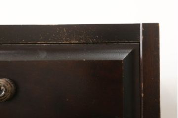 中古　北海道民芸家具　天板リメイク　上品な佇まいが落ち着きのある空間を演出するサイドボード(収納棚、戸棚、食器棚、カップボード、サイドキャビネット)(R-061582)