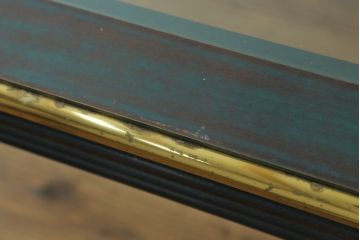 中古　バロッサバレンティ(VARO,S.A. VALENTI)　高級感漂うガラスのダイニングテーブル(食卓、4人掛け、6人掛け、店舗什器)(定価約68万円)(R-061584)