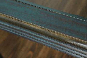 中古　バロッサバレンティ(VARO,S.A. VALENTI)　高級感漂うガラスのダイニングテーブル(食卓、4人掛け、6人掛け、店舗什器)(定価約68万円)(R-061584)