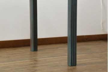 中古　バロッサバレンティ(VARO,S.A. VALENTI)　高級感漂うガラスのダイニングテーブル(食卓、4人掛け、6人掛け、店舗什器)(定価約68万円)(R-061584)