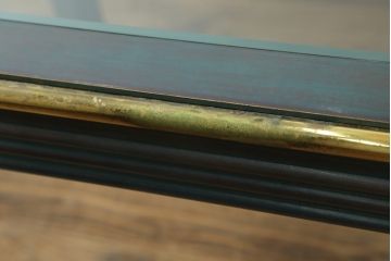 中古　バロッサバレンティ(VARO,S.A. VALENTI)　高級感漂うガラスのダイニングテーブル(食卓、4人掛け、6人掛け、店舗什器)(定価約68万円)(R-061584)