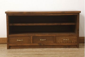 ラフジュ工房オリジナル　古建具リメイク　レーザー組子デザイン　和モダンな雰囲気を醸し出すテレビ台(テレビボード、ローボード、サイドボード、収納棚、戸棚)(R-061586)