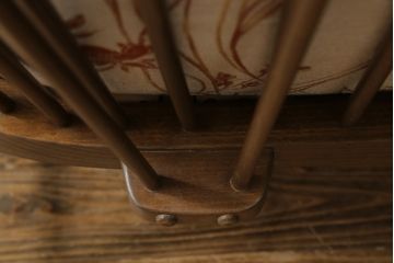 イギリスビンテージ　超美品　ERCOL(アーコール)　エバーグリーン　曲げ木のフレームが目を惹くハイバック2人掛けソファ(アームソファ、ラブソファ、二人掛け、ヴィンテージ、英国、北欧)(R-061602)
