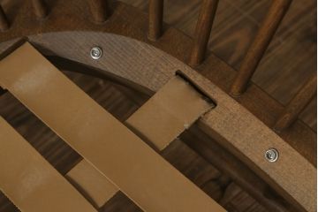 イギリスビンテージ　超美品　ERCOL(アーコール)　エバーグリーン　曲げ木のフレームが目を惹くハイバック2人掛けソファ(アームソファ、ラブソファ、二人掛け、ヴィンテージ、英国、北欧)(R-061602)