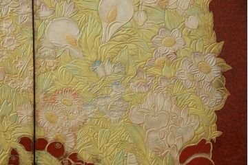 中古　超美品　香川漆器　伝統工芸士・小松庄一作　桐材　対比された色遣いが優美さを引き立てる衣装箪笥(着物箪笥、収納箪笥、引き出し、桐箪笥)(R-061622)