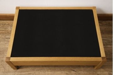 中古　美品　広松木工　リポーゾ(RIPOSO)　ソファ196　オットマン077　ピエトラ(Pietra)　オーク材　ナチュラルな風合いの3人掛けソファ+オットマンのセット(三人掛け、3P)(セット定価 約50万円)(R-061631)