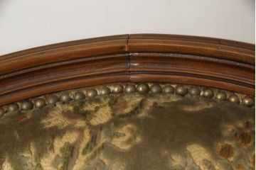 中古　カリモク家具(karimoku)　domani(ドマーニ)　Louis(ルイ)XVシリーズ　シェーズロング　流れる曲線が優雅なカウチソファ(二人掛け、2P、長椅子)(R-061635)