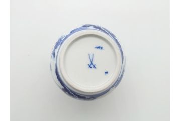 レア　ドイツ　マイセン　Meissen　ブルー　フラワー　美しい花をより引き立てる花瓶(フラワーベース、花器、西洋陶磁器、シリーズ不明)(R-061651)