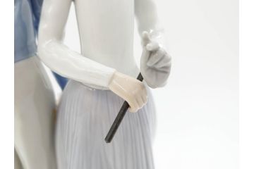 スペイン　リヤドロ　LLADRO　ゴルフのカップル　躍動感溢れる造りが素敵なフィギュリン(箱なし、陶器人形、置物、オブジェ)(R-061660)