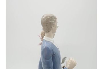 スペイン　リヤドロ　LLADRO　ゴルフのカップル　躍動感溢れる造りが素敵なフィギュリン(箱なし、陶器人形、置物、オブジェ)(R-061660)