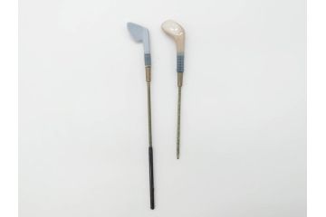 スペイン　リヤドロ　LLADRO　ゴルフのカップル　躍動感溢れる造りが素敵なフィギュリン(箱なし、陶器人形、置物、オブジェ)(R-061660)