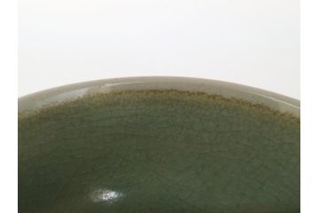 佐賀　年木庵　松本佩山　日恵窯　青瓷茶碗　5寸深鉢(小鉢、共箱付き、青磁茶碗、抹茶茶碗、平茶碗、茶道具、茶器、作家物)(R-061663)