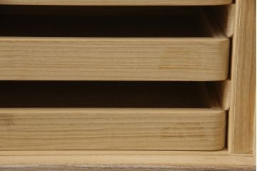 中古　衣装盆15杯　たっぷり収納できる加茂桐箪笥(四方丸、胴厚、桐たんす、和タンス、衣装箪笥、収納箪笥、着物箪笥)(R-061668)